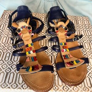 Kate Spade Multicolor Llama Sandals